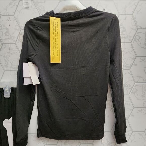 Copy. Nwt Kids Glow In The Dark Halloween Skeleton 2 Piece Pajama Set - Picture 10 of 10